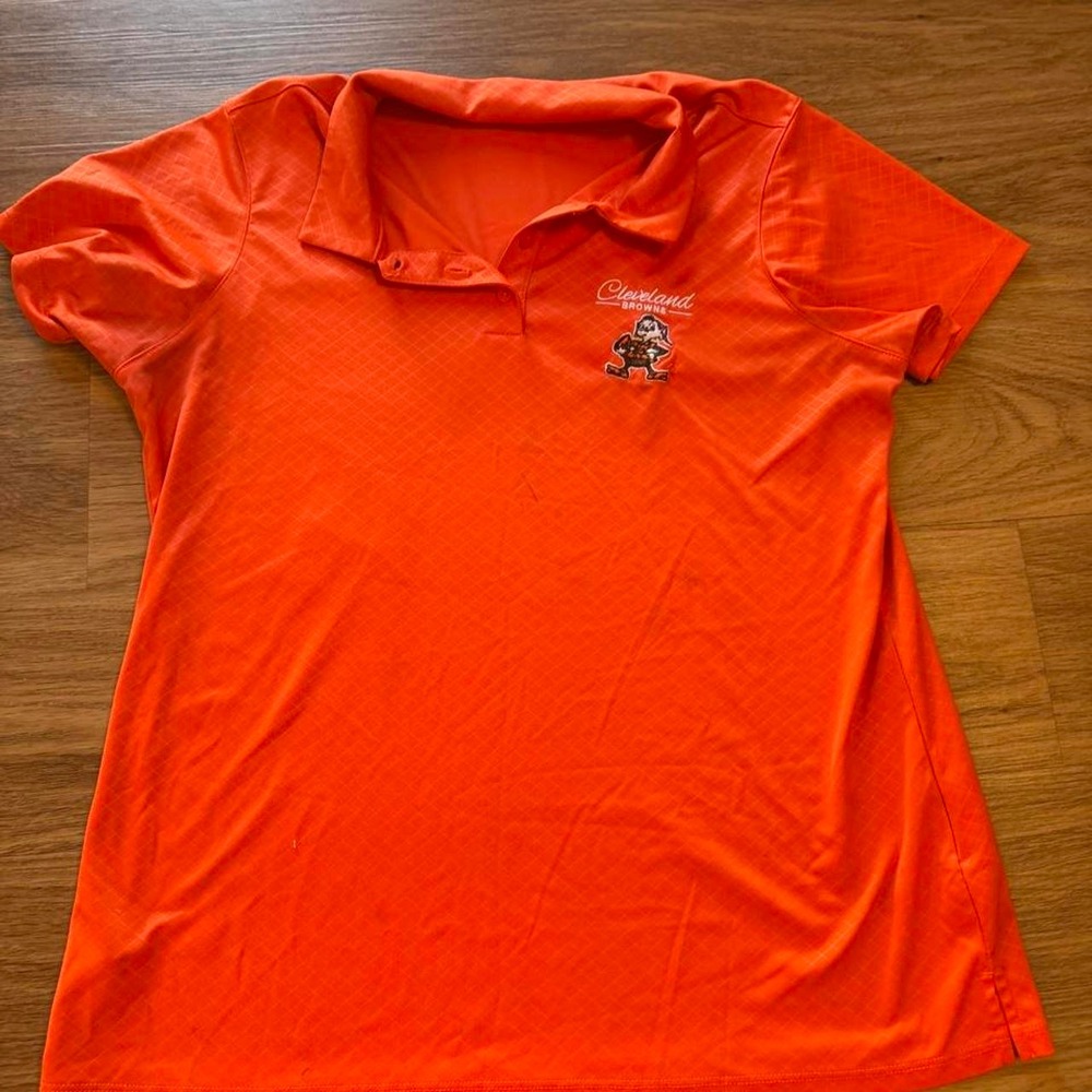browns orange polo